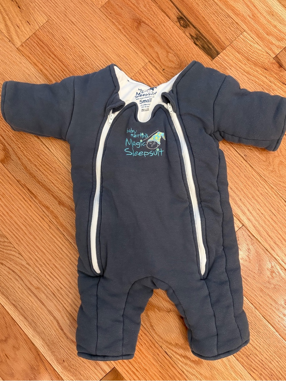 Baby Merlin’s Magic Sleepsuit Small Slate Blue